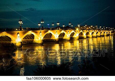 Illuminated arch bridge View Large Photo Image Stock Photography - Illuminated arch bridge. Fotosearch