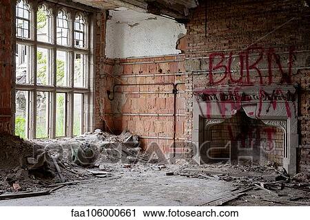 Interior view of abandoned building View Large Photo Image Stock Image - Interior view of abandoned building. Fotosearch