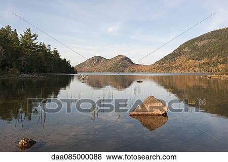 Jordan Pond, Acadia National Park, Maine, USA View Large Photo Image Stock Photo - Jordan Pond, Acadia National Park, Maine, USA. Fotosearch