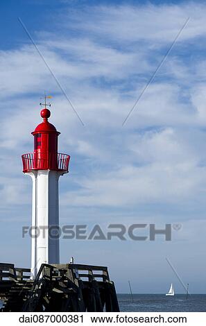Lighthouse at Trouville-sur-Mer, Normandy, France View Large Photo Image Stock Image - Lighthouse at Trouville-sur-Mer, Normandy, France. Fotosearch