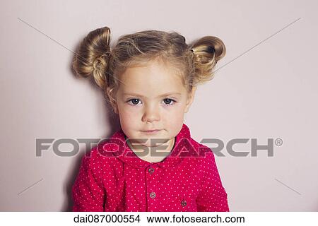 Little girl, portrait View Large Photo Image Picture - Little girl, portrait. Fotosearch