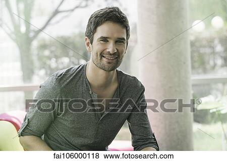 Stock Photo - Man, portrait. Fotosearch