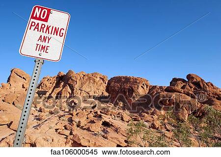 No parking sign in desert View Large Photo Image Stock Photography - No parking sign in desert. Fotosearch