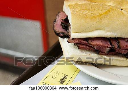 Pastrami deli sandwich View Large Photo Image Picture - Pastrami deli sandwich. Fotosearch