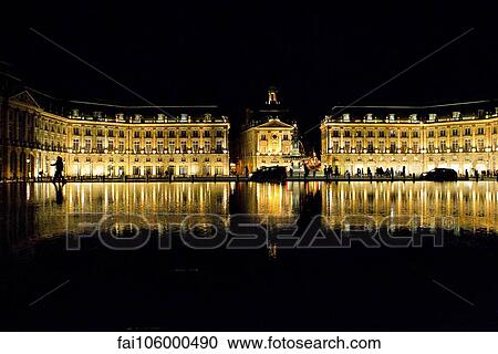 Place de la Bourse, Bordeaux, France View Large Photo Image Stock Image - Place de la Bourse, Bordeaux, France. Fotosearch