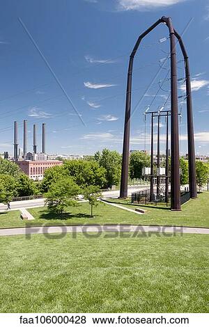 Power station in park View Large Photo Image Stock Photo - Power station in park. Fotosearch