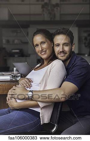 Pregnant couple, portrait View Large Photo Image Stock Image - Pregnant couple, portrait. Fotosearch