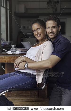 Pregnant couple, portrait View Large Photo Image Stock Photography - Pregnant couple, portrait. Fotosearch
