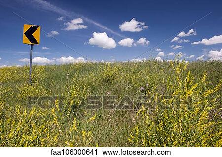 Road sign on scenic hillside View Large Photo Image Stock Image - Road sign on scenic hillside. Fotosearch