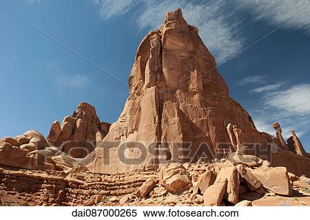 Rock formation in Arches National Park, Utah, USA View Large Photo Image Stock Photography - Rock formation in Arches National Park, Utah, USA. Fotosearch