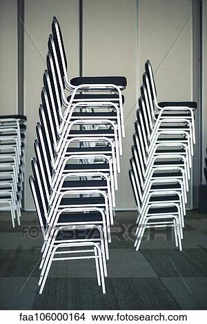 Stacks of chairs View Large Photo Image Picture - Stacks of chairs. Fotosearch