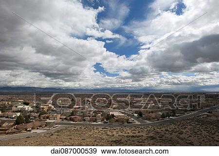 Suburban homes in the desert near Albuquerque, New Mexico, USA View Large Photo Image Stock Photo - Suburban homes in the desert near Albuquerque, New Mexico, USA. Fotosearch