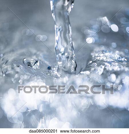 Stock Image - Water splashing. Fotosearch