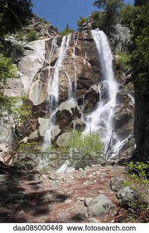 Waterfalls, Sequoia and King's Canyon National Parks, California, USA View Large Photo Image Stock Photo - Waterfalls, Sequoia and King's Canyon National Parks, California, USA. Fotosearch