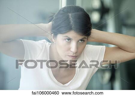 Woman working out View Large Photo Image Stock Image - Woman working out. Fotosearch