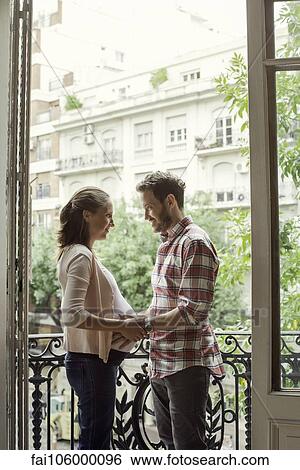 Stock Photograph - Young couple expecting child. Fotosearch