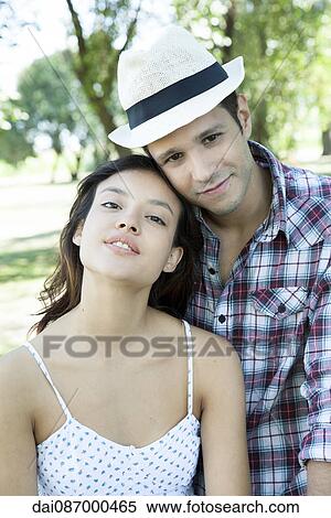 Young couple, portrait View Large Photo Image Stock Photography - Young couple, portrait. Fotosearch