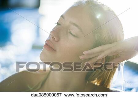 Stock Photo - Young woman. Fotosearch