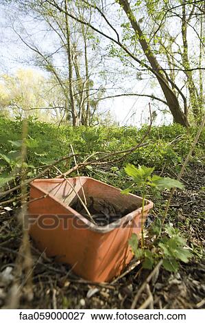 Abandoned bucket outdoors View Large Photo Image Stock Photo - Abandoned bucket outdoors. Fotosearch