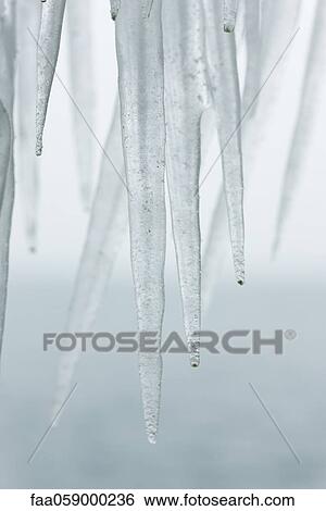 Icicles, close-up View Large Photo Image Stock Photograph - Icicles, close-up. Fotosearch