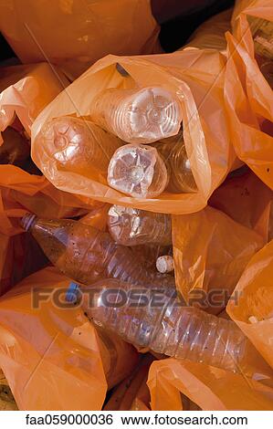 Recycling plastic bottles View Large Photo Image Stock Photograph - Recycling plastic bottles. Fotosearch