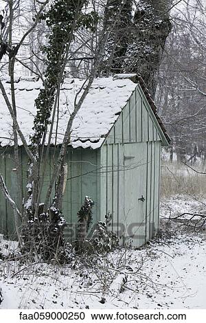 Shed covered in snow View Large Photo Image Stock Image - Shed covered in snow. Fotosearch