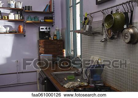 Stock Photograph - Domestic kitchen. Fotosearch