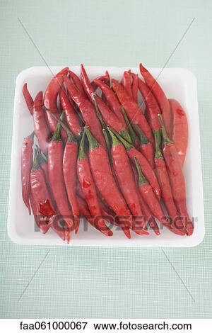 Fresh red chili peppers View Large Photo Image Stock Photo - Fresh red chili peppers. Fotosearch