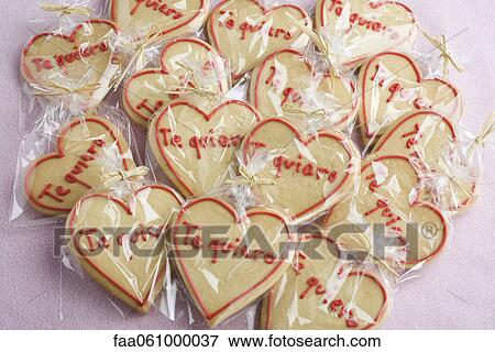 Valentine's Day cookies View Large Photo Image Stock Photo - Valentine's Day cookies. Fotosearch