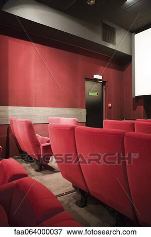Empty movie theater View Large Photo Image Stock Photo - Empty movie theater. Fotosearch