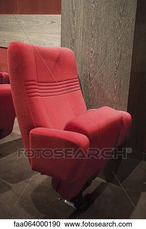 Empty Seats In Movie Theater Stock Image Faa064000190 Fotosearch