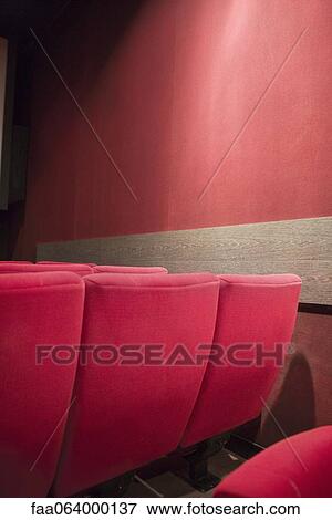 Empty seats in movie theater View Large Photo Image Stock Photo - Empty seats in movie theater. Fotosearch