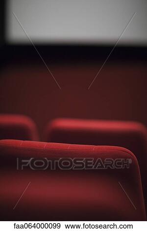 Stock Photo - Empty theater seats, cropped. Fotosearch