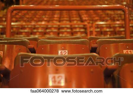 Stock Photo - Empty theater seats. Fotosearch
