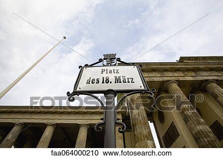 Germany, Berlin, 18th of March Square (Platz des 18. MŠrz) and Brandenburg Gate View Large Photo Image Stock Image - Germany, Berlin, 18th of March Square (Platz des 18. MŠrz) and Brandenburg Gate. Fotosearch