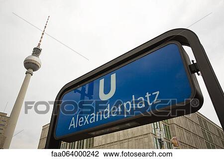 Germany, Berlin, Alexanderplatz subway entrance View Large Photo Image Stock Image - Germany, Berlin, Alexanderplatz subway entrance. Fotosearch