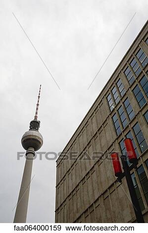 Germany, Berlin, Alexanderplatz, the Fernsehturm (television tower) View Large Photo Image Stock Photo - Germany, Berlin, Alexanderplatz, the Fernsehturm (television tower). Fotosearch