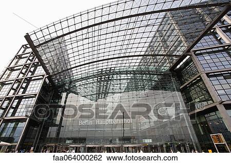 Germany, Berlin, Berlin Hauptbahnhof (Berlin's main railway station) View Large Photo Image Stock Image - Germany, Berlin, Berlin Hauptbahnhof (Berlin's main railway station). Fotosearch