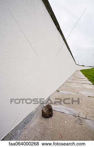 Germany, Berlin, Berlin Wall (back side of the East Side Gallery) View Large Photo Image Stock Photo - Germany, Berlin, Berlin Wall (back side of the East Side Gallery). Fotosearch