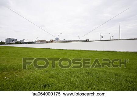 Germany, Berlin, Berlin Wall (back side of the East Side Gallery) View Large Photo Image Stock Photography - Germany, Berlin, Berlin Wall (back side of the East Side Gallery). Fotosearch