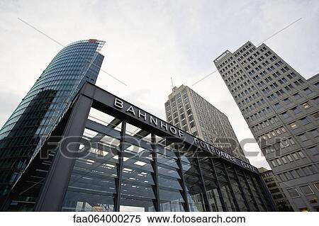 Stock Photography - Germany, Berlin, Potsdamer Platz Station. Fotosearch