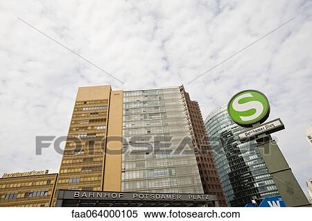 Stock Photography - Germany, Berlin, Potsdamer Platz subway station. Fotosearch