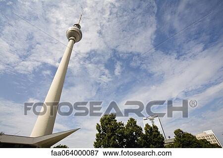 Germany, Berlin, the Fernsehturm (television tower) View Large Photo Image Stock Photo - Germany, Berlin, the Fernsehturm (television tower). Fotosearch