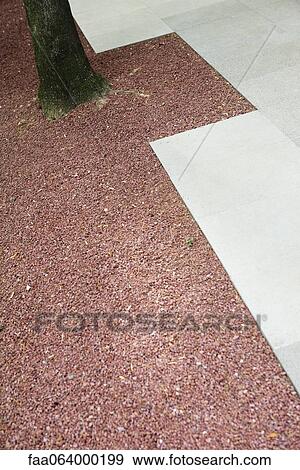 Gravel and sidewalk View Large Photo Image Stock Photo - Gravel and sidewalk. Fotosearch
