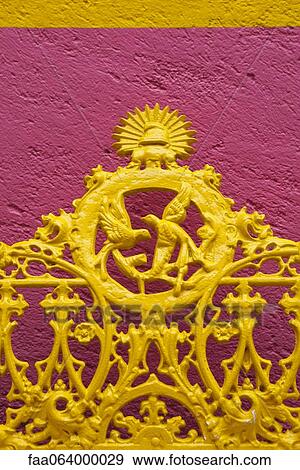 Stock Photo - Ornate iron gate. Fotosearch