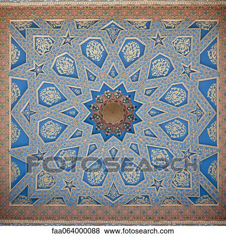 Ornately painted ceiling, Bukhara, Uzbekistan View Large Photo Image Stock Photo - Ornately painted ceiling, Bukhara, Uzbekistan. Fotosearch