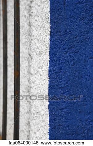 Stock Photograph - Painted stucco wall, close-up. Fotosearch
