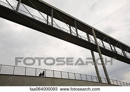 Pedestrian bridge View Large Photo Image Stock Image - Pedestrian bridge. Fotosearch