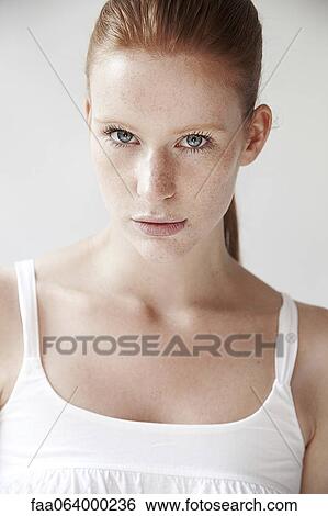 Young woman, portrait View Large Photo Image Stock Photograph - Young woman, portrait. Fotosearch