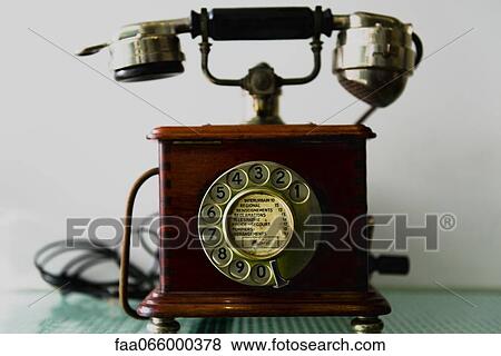 Antique rotary telephone View Large Photo Image Stock Photo - Antique rotary telephone. Fotosearch